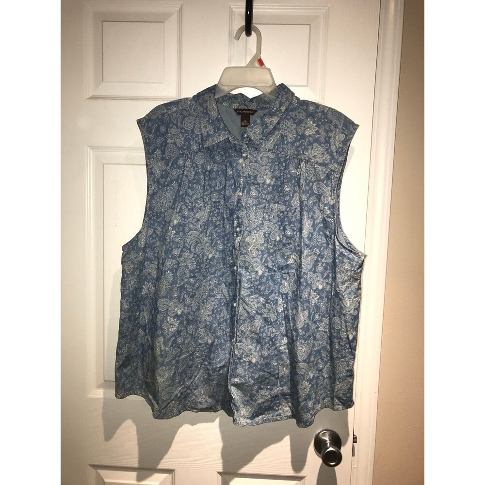 3X Bit and Bridle Floral western top